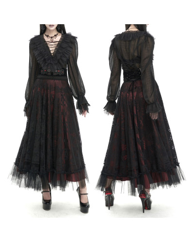 Black Semitransparent Blouse
