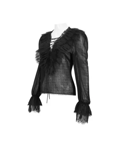 Black Semitransparent Blouse from Devil Fashion Brand at €61.50