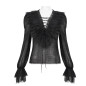Blusa Negra Semitransparente