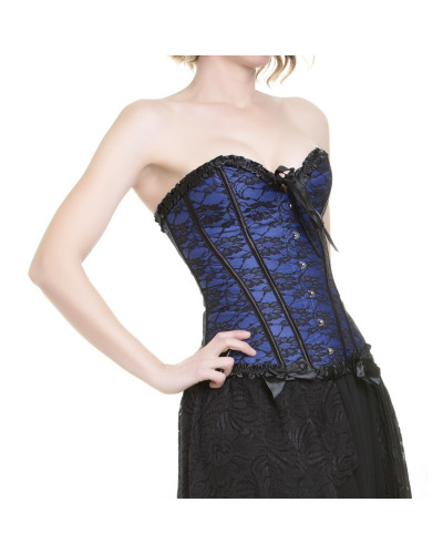 Corsé Azul y Negro