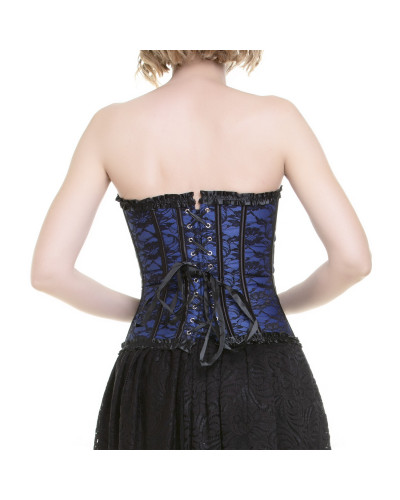 Corsé Azul y Negro