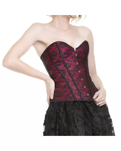 Black and Red Corset from the Crazyinlove Brand