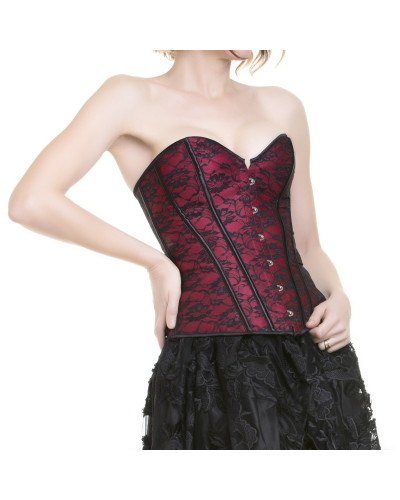 Corsé Rojo y Negro
