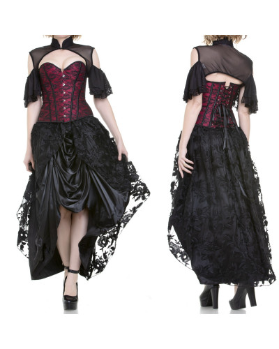 Black and Red Corset