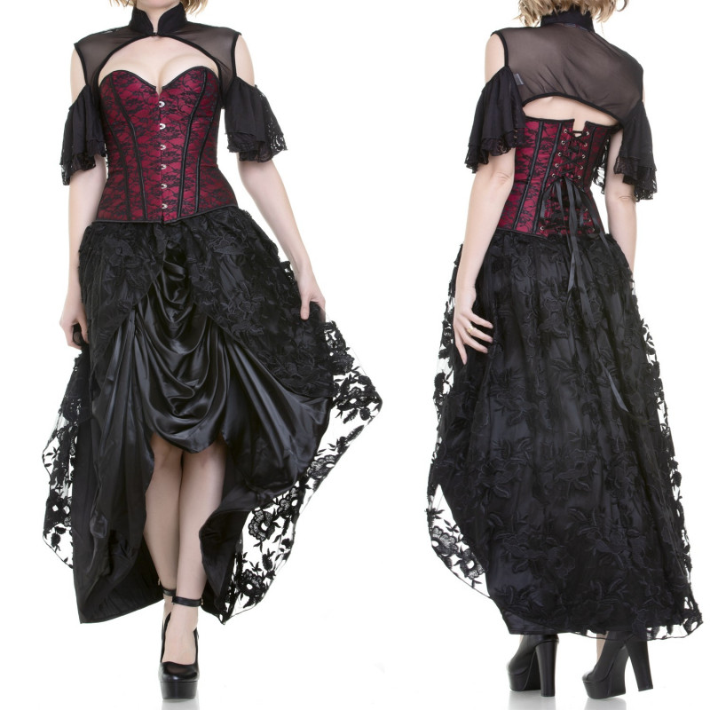 Corset Noir et Rouge
