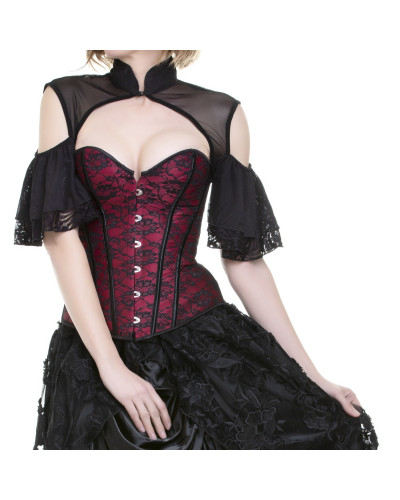 Corsé Rojo y Negro