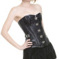 Corset avec Brocart et Similicuir Corset avec Brocart et Similicuir