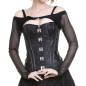 Corset avec Brocart et Similicuir Corset avec Brocart et Similicuir