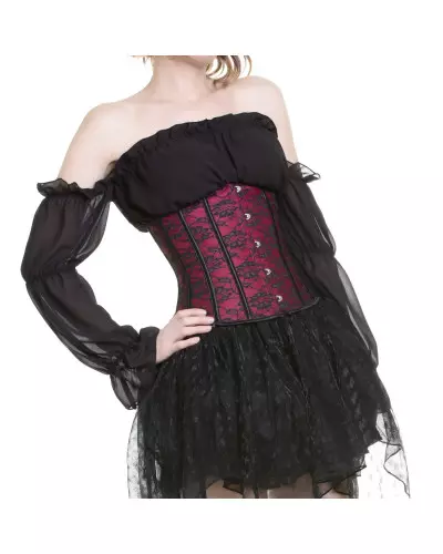 Black and Red Underbust Corset from Crazyinlove Brand at €19.00