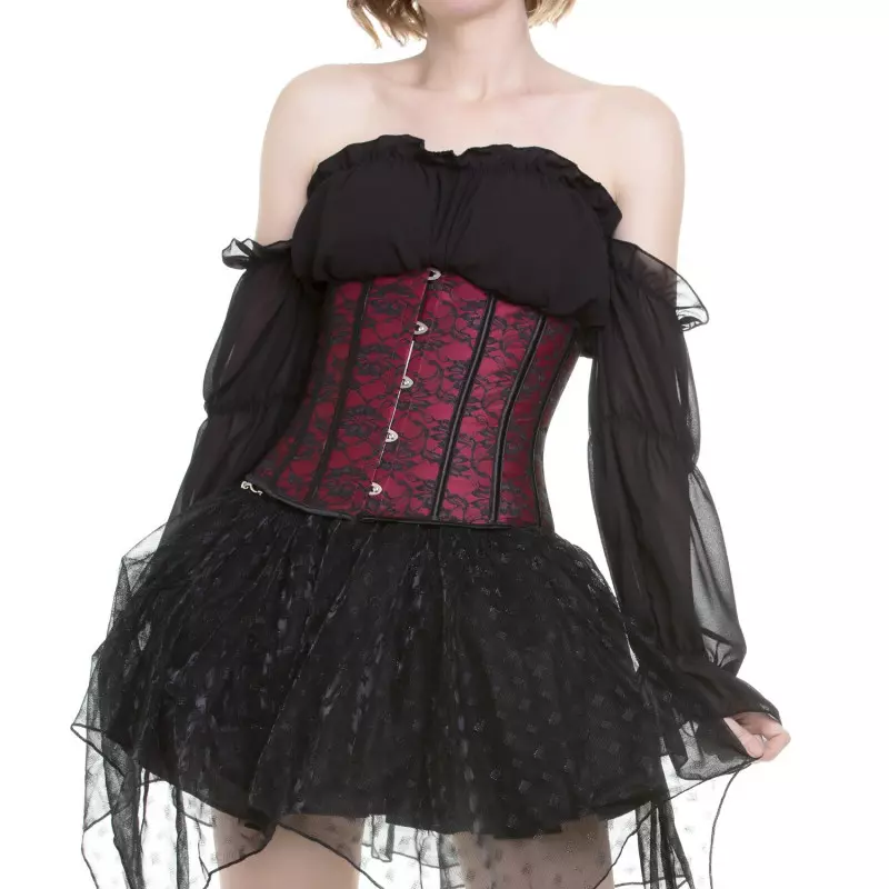 Black and Red Corset from the Crazyinlove Brand