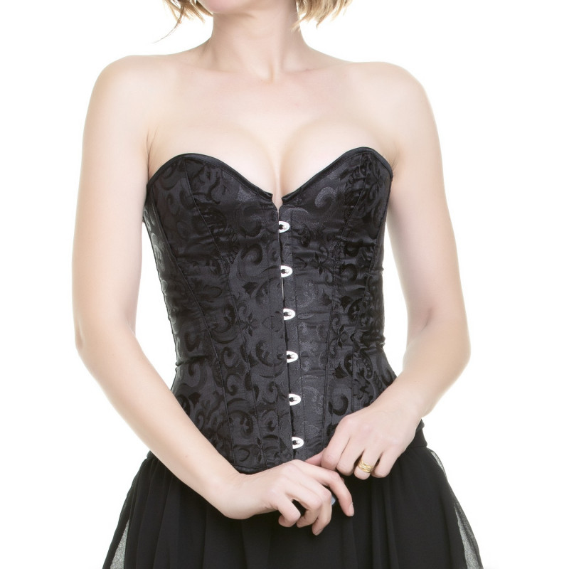 Corsé Brocado Negro