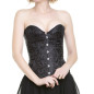 Black Corset with Brocade