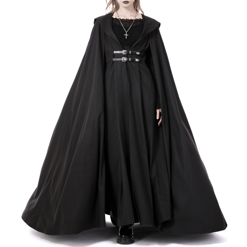 Lange Jacke mit Kapuze