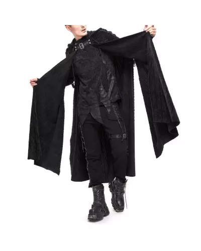 Langer Schwarzer Umhang für Männer der Devil Fashion-Marke für 105,00 €