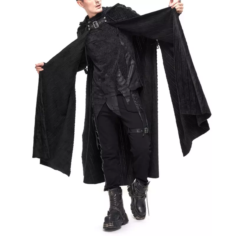Cape Longue Noire pour Homme de la Marque Devil Fashion à 105,00 €