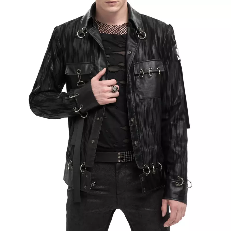 Schwarze Jacke für Männer der Devil Fashion-Marke für 145,00 €