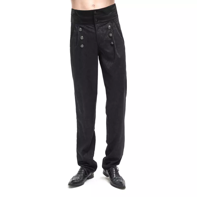 Black Elegant Pants for Men from Devil Fashion Brand at €89.90