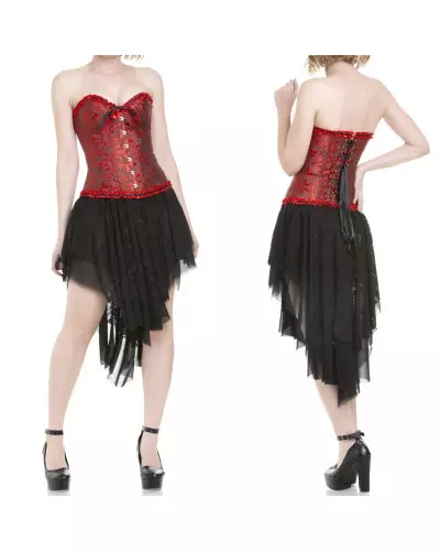 Red Corset with Brocade from Crazyinlove Brand at €27.00