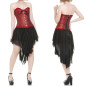 Corset Rouge avec Brocart Corset Rouge avec Brocart