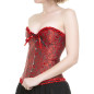 Corset Rouge avec Brocart Corset Rouge avec Brocart