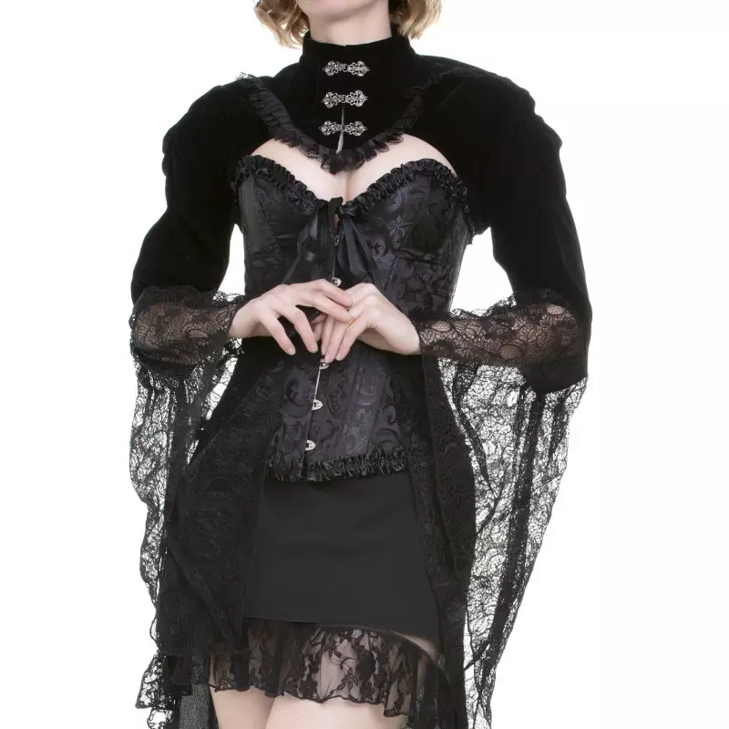 Corset Noir à Tiges Métalliques de la Marque Crazyinlove à 29,90 €