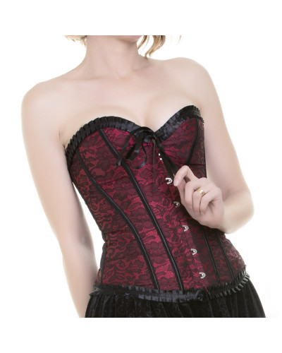 Corsé Rojo y Negro