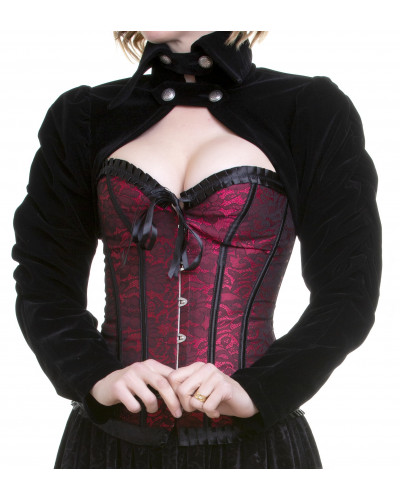 Corsé Rojo y Negro