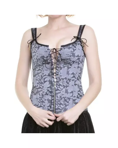Gray Corset with Straps from Crazyinlove Brand at €29.90