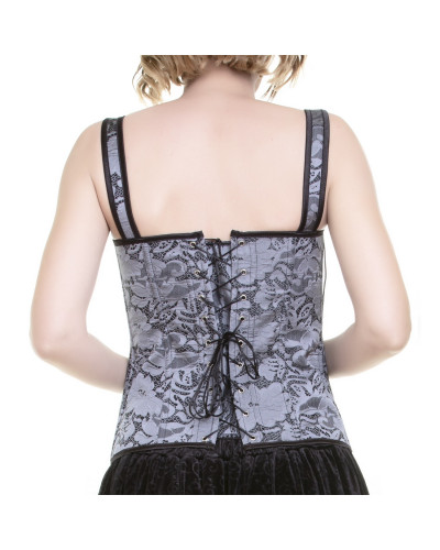 corset gris con tirantes