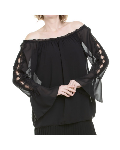 Blusa Mangas Campana