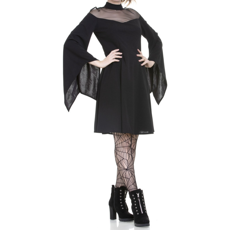 Vestido gótico Mangas Campana