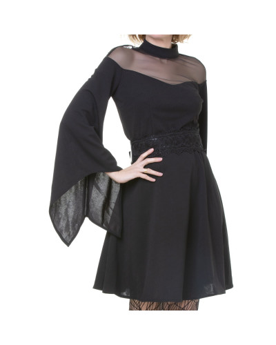 Vestido gótico Mangas Campana