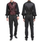 Chaleco Rojo con Brocado para Hombre Chaleco Rojo con Brocado para Hombre