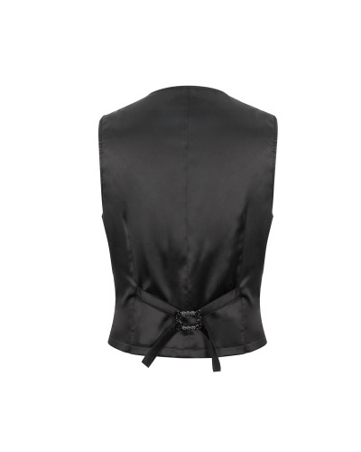 Gilet Rouge avec Brocart pour Homme