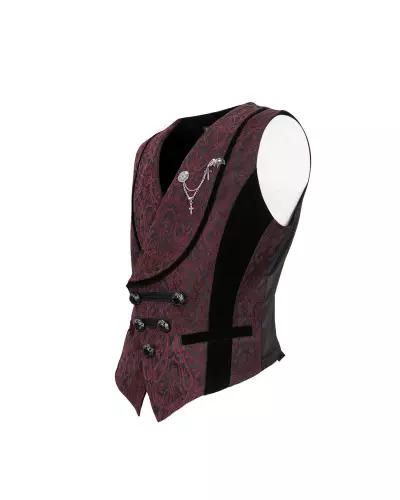 Red Vest with Brocade for Men from Devil Fashion Brand at €99.90
