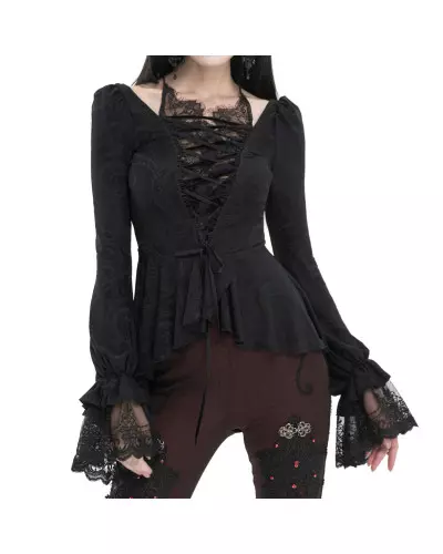 T-Shirt with Lace from Devil Fashion Brand at €61.00