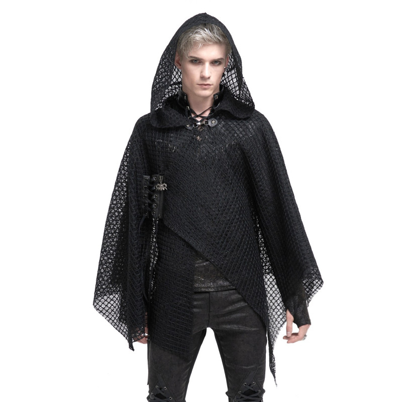 Long Black Cape for Men