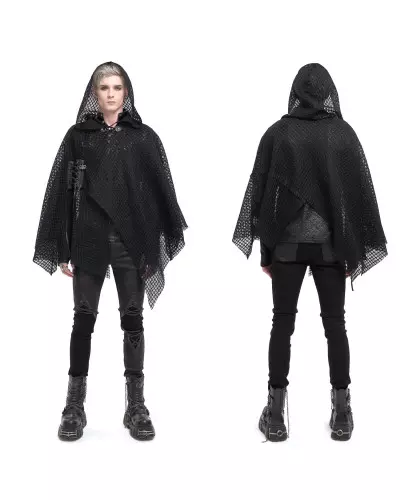 Kurzer Schwarzer Umhang für Männer der Devil Fashion-Marke für 67,50 €