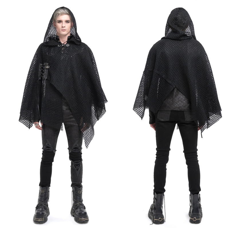 Short Black Cape for Men