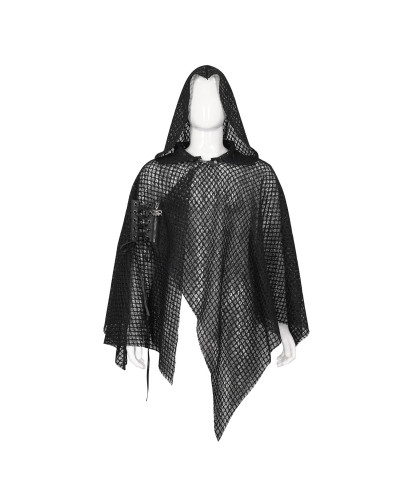 Capa Larga Negra para Hombre