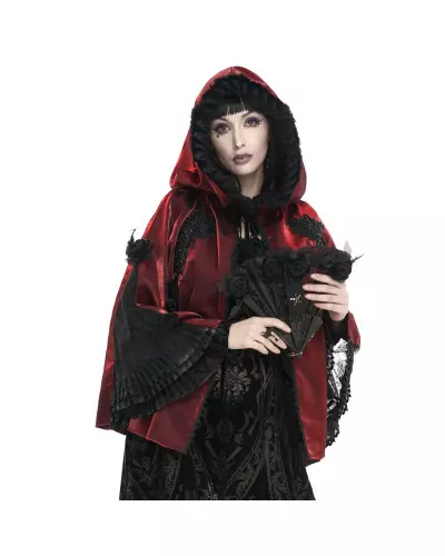 Capa Curta Vermelha com Capuz da Marca Devil Fashion por 105,00 €