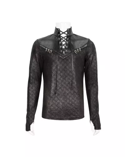 T-Shirt avec Simili Cuir pour Homme de la Marque Devil Fashion à 63,90 €