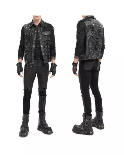 Asymmetric Vest for Men from Devil Fashion Brand at €125.00