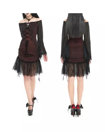 Kleid mit Spitze der Devil Fashion-Marke für 71,00 €