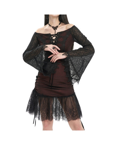 Vestido con Guantes