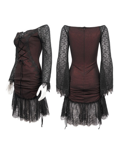 Vestido con Guantes