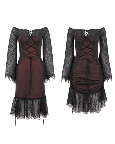 Vestido con Guantes