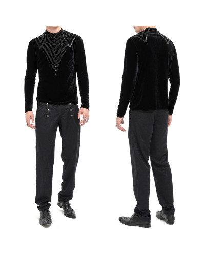 Camiseta con Polipiel para Hombre