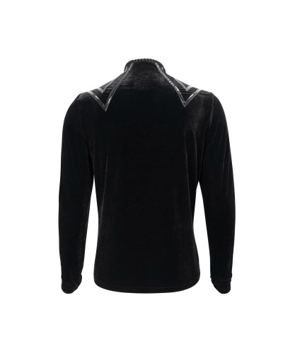 T-Shirt com Couro Artificial para Homem