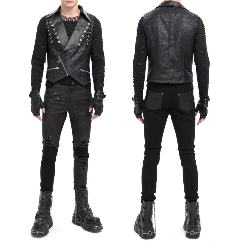 Vest with Lacings for Men